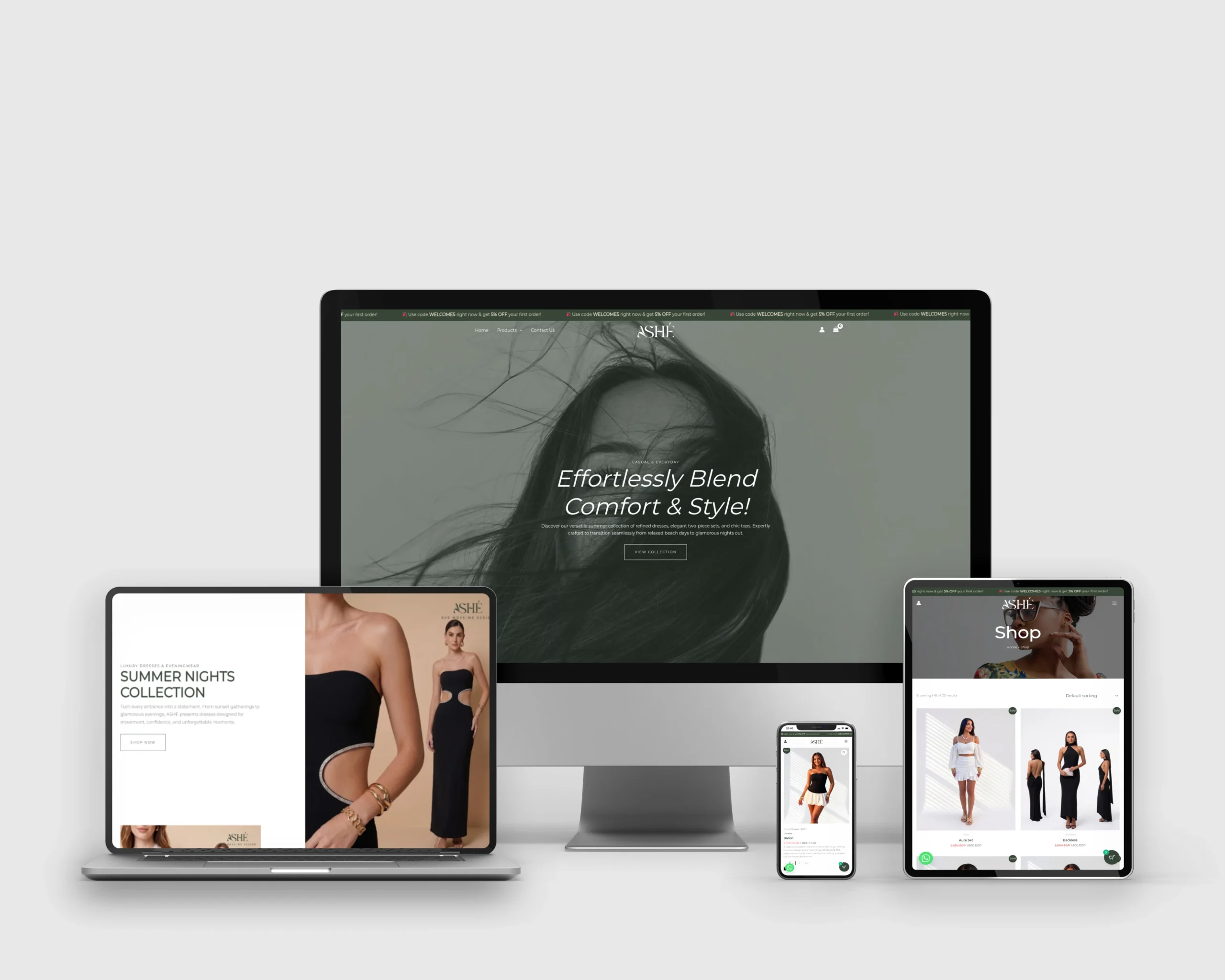 ASHE - Fashion Ecommerce Website